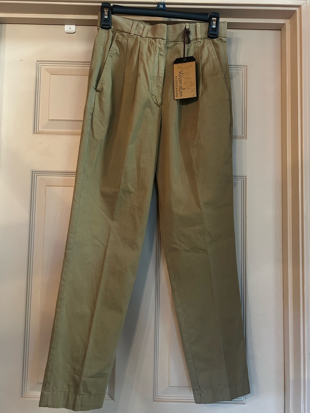 NWT Steven Alan Dockers Collab Straight-Leg Trousers Women’s Size 0 (26x26)